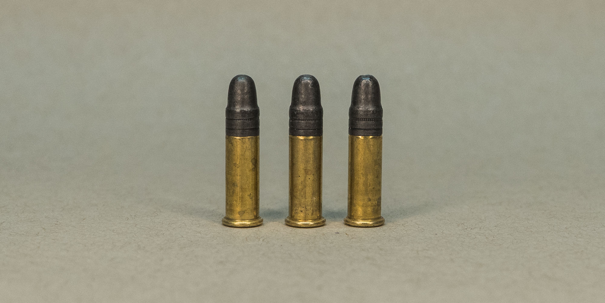 three rounds of .22lr ammo
