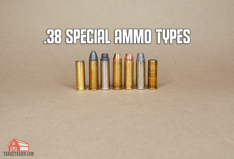 different types of 38 special rounds next to each other