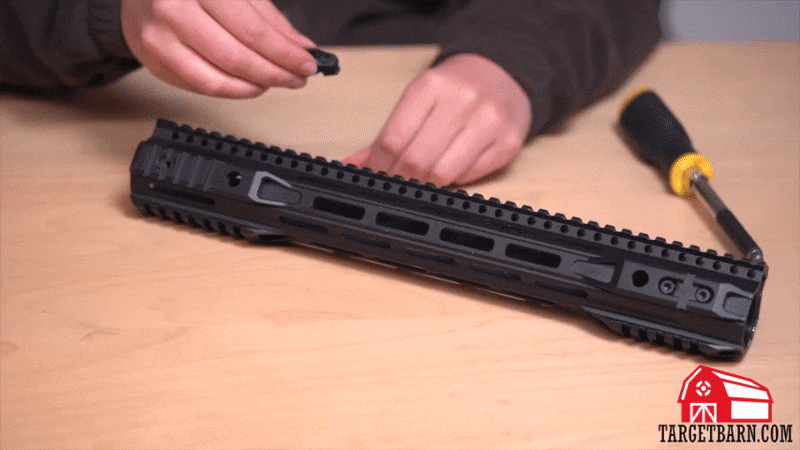 showing how to mount an mlok accessory