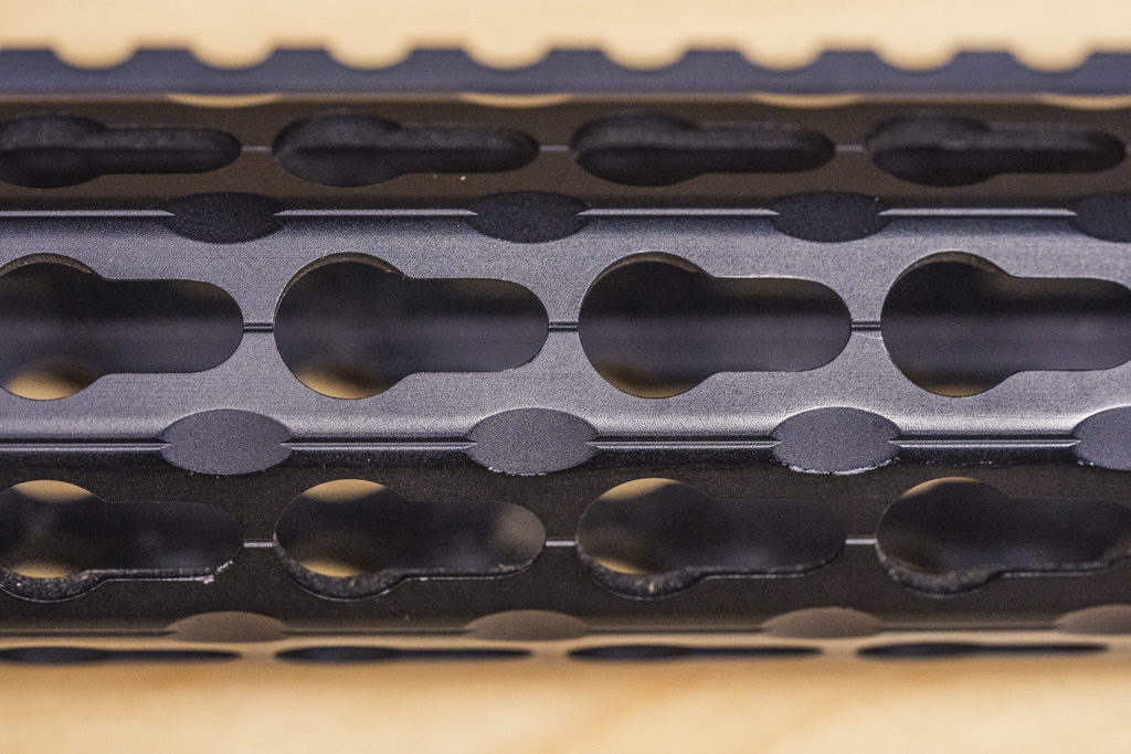 KeyMod slots on a handguard