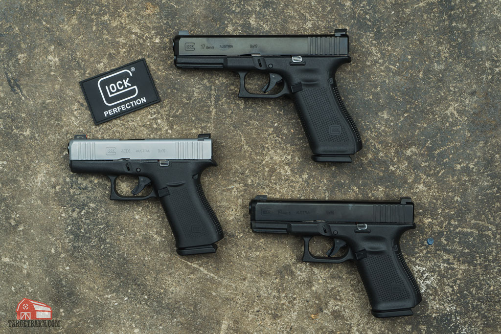 the g17 gen 5, g19 gen 5, and g43x are current offerings from glock