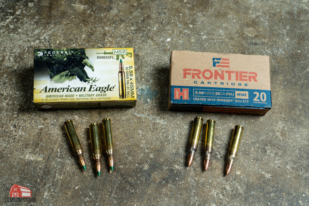 american eagle m855 vs frontier m193 ammo