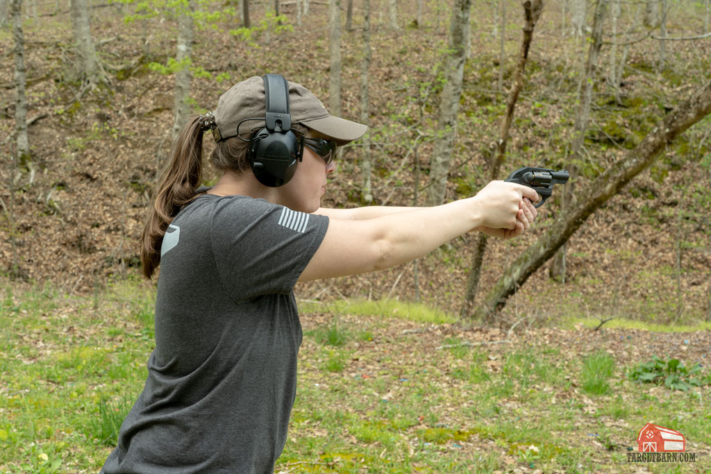 mckenzie shooting a snub nose revolver 