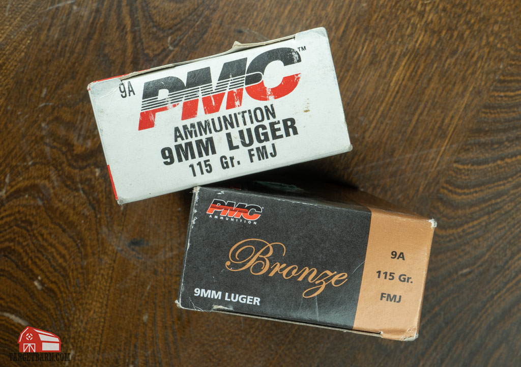 two boxes of pmc 9mm luger
