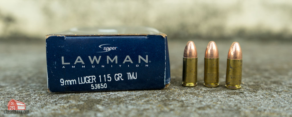9mm speer lawman tmj ammo and box