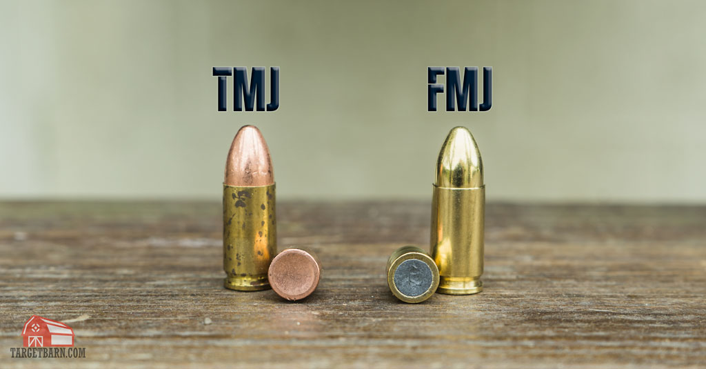 tmj vs fmj bullet a tmj bullet where the copper encloses the lead next to a fmj bullet
