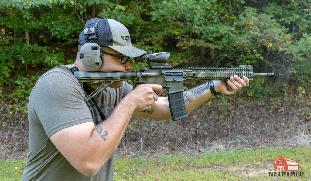jeremiah shooting an ar-15 on the range