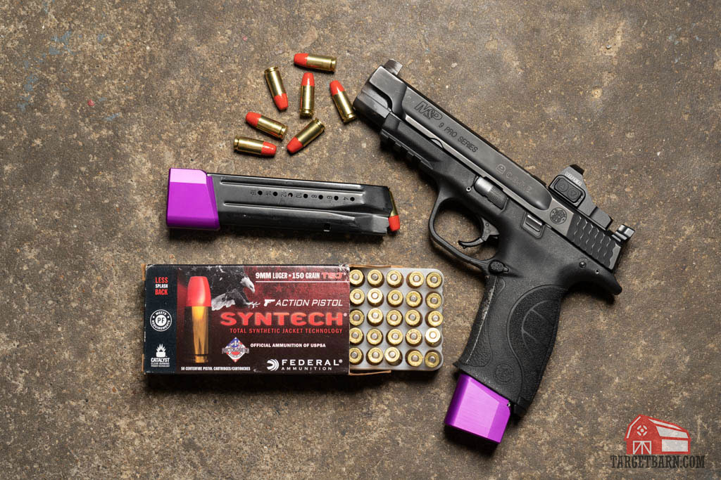 a uspsa carry optics pistol with federal syntech ammo