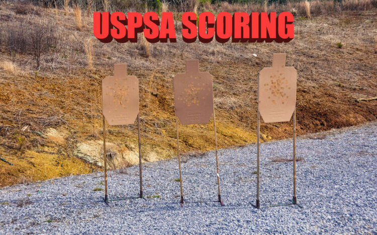 three USPSA targets at a match