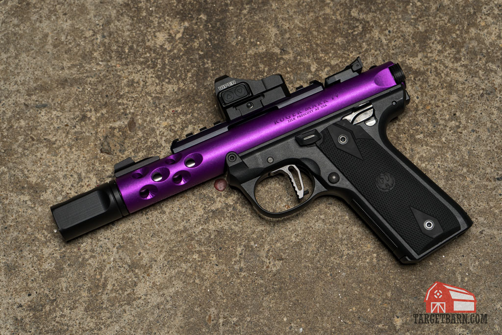 a ruger rimfire pistol that has been optimized for competition