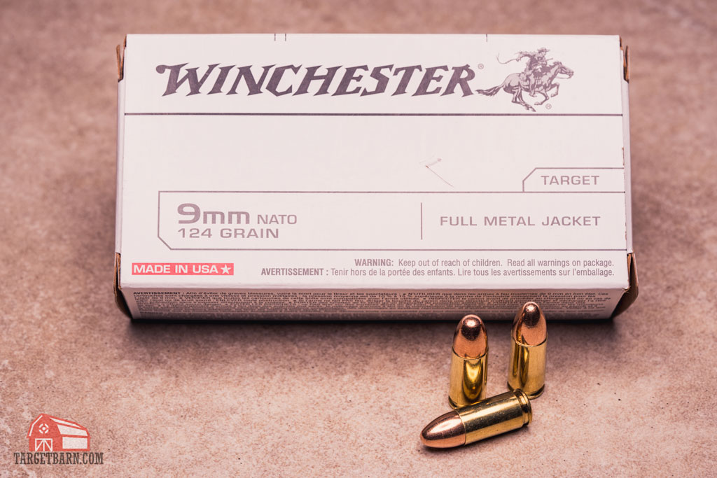 a box of 9mm winchester ammo