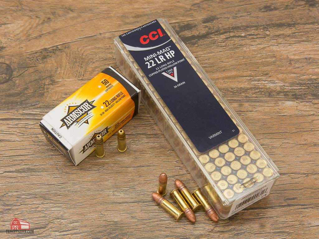 armscor and cci 22lr rimfire ammo