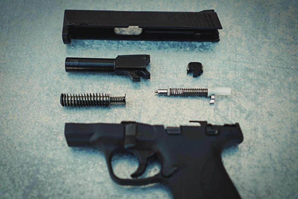parts of a striker fired pistol