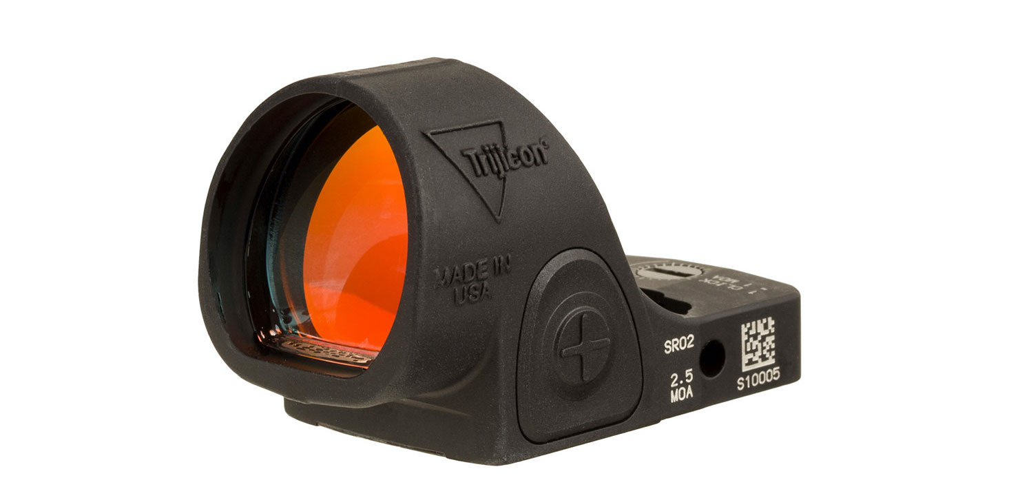a trijicon sro reflex sight
