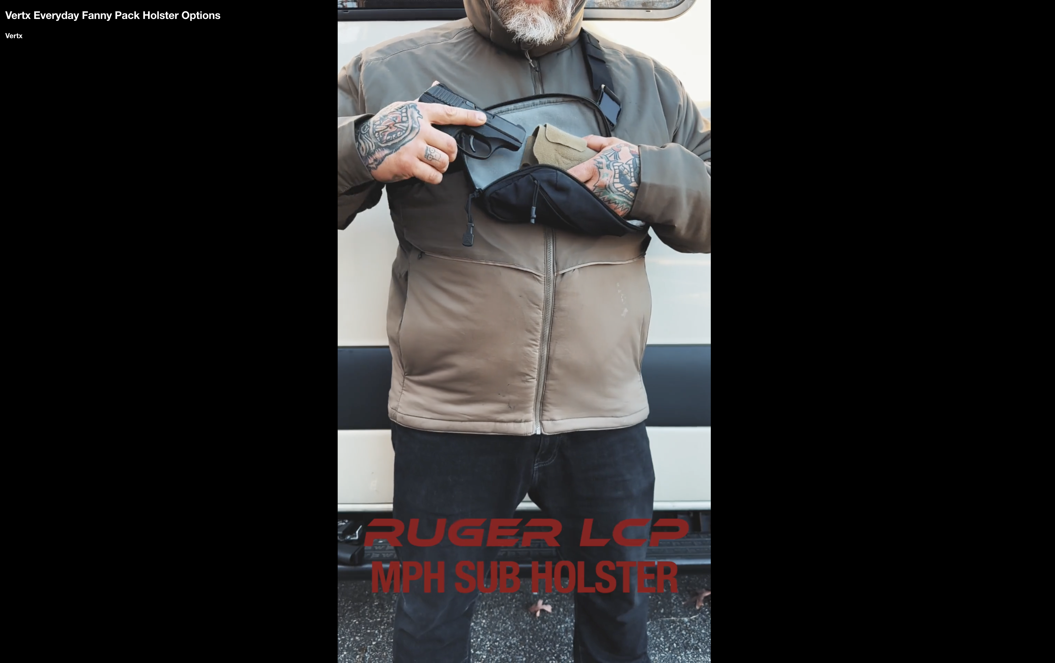 showing a still picture from a video on vertx's website of a man repeatedly muzzling himself