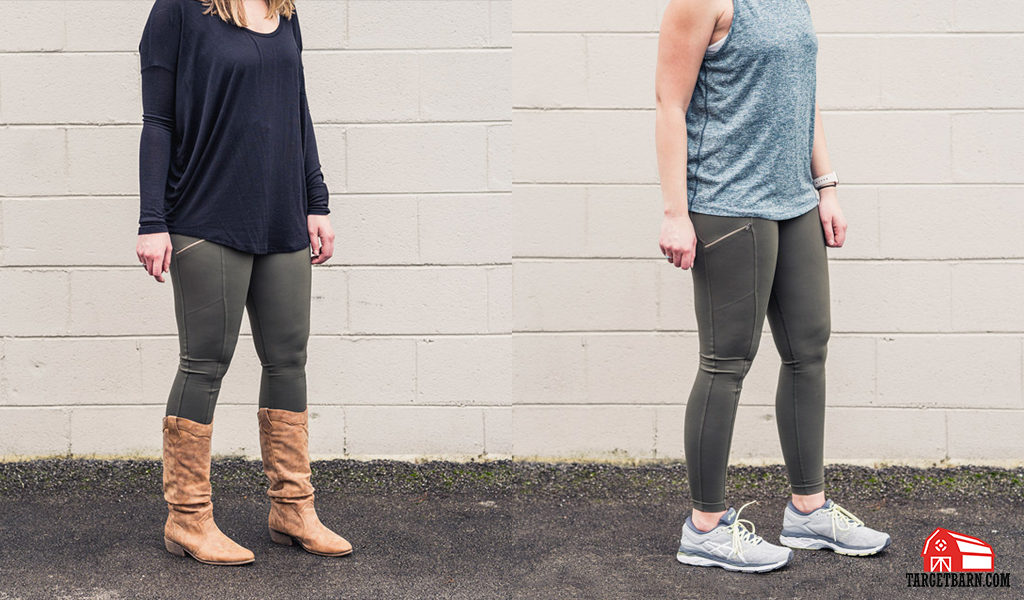 the Undertech Undercover concealed carry zip pocket leggings styled with everyday and athletic clothing