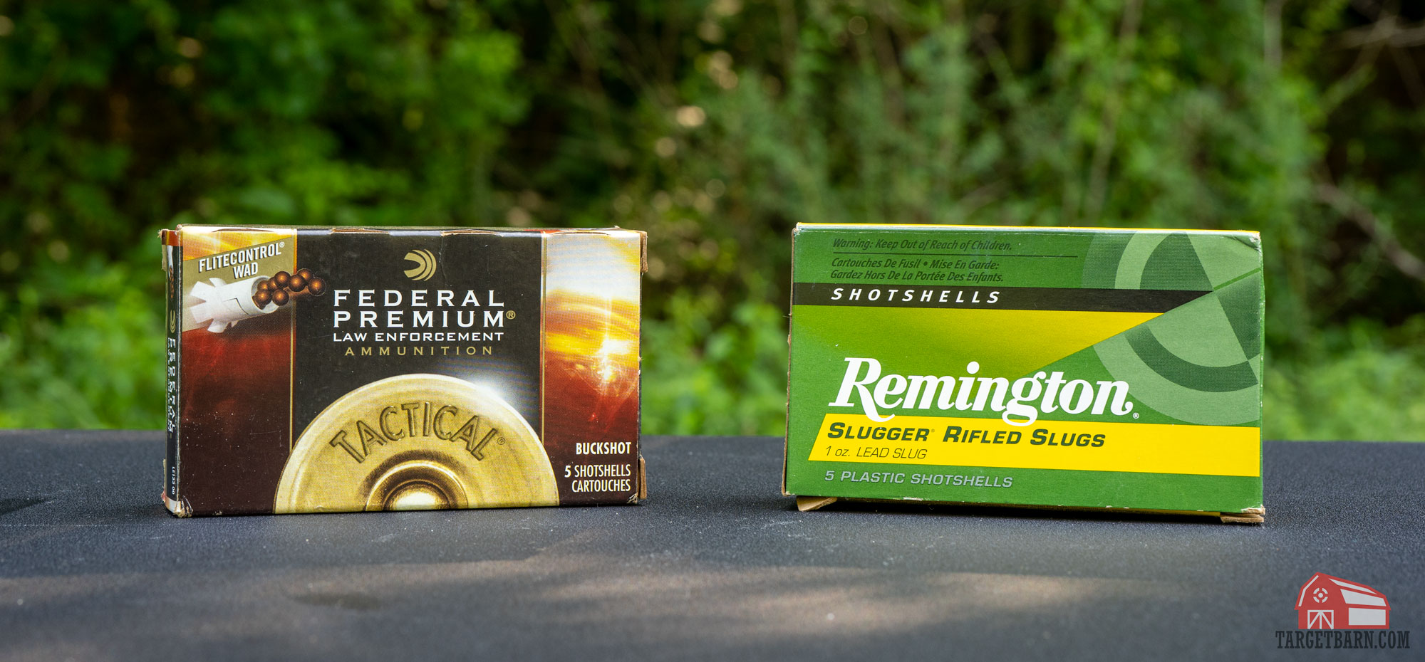 federal flitecontrol buckshot boxo and remington slugger rifled slugs booox