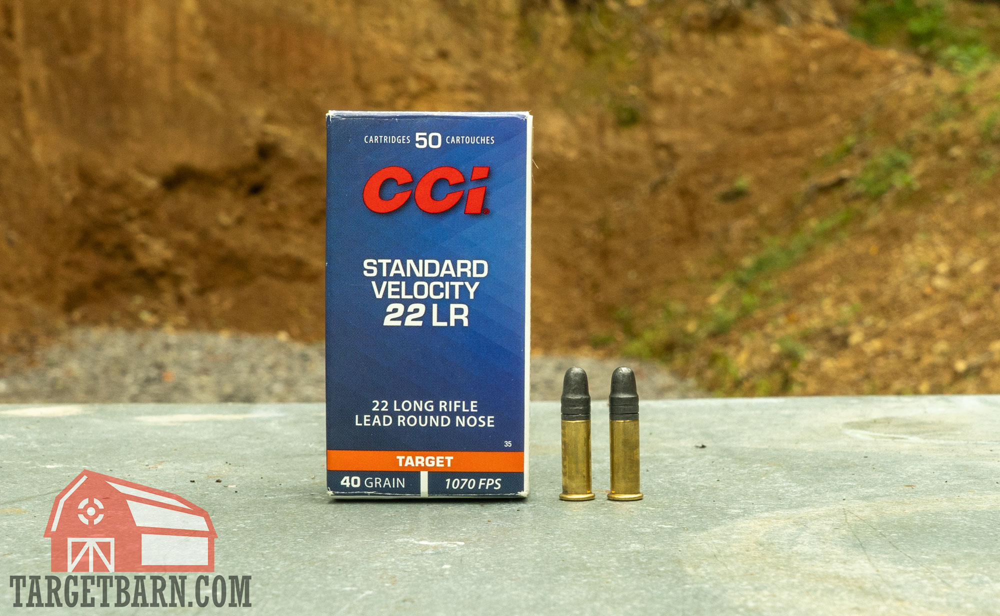 cci standard velocity a box and two rounds of cci standard velocity .22lr at the range