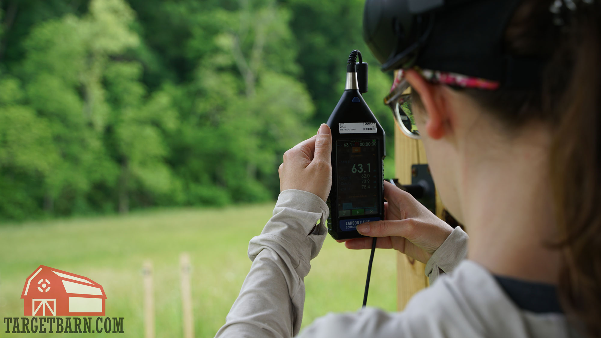 decibel reader the author using the larson davis decibel reader