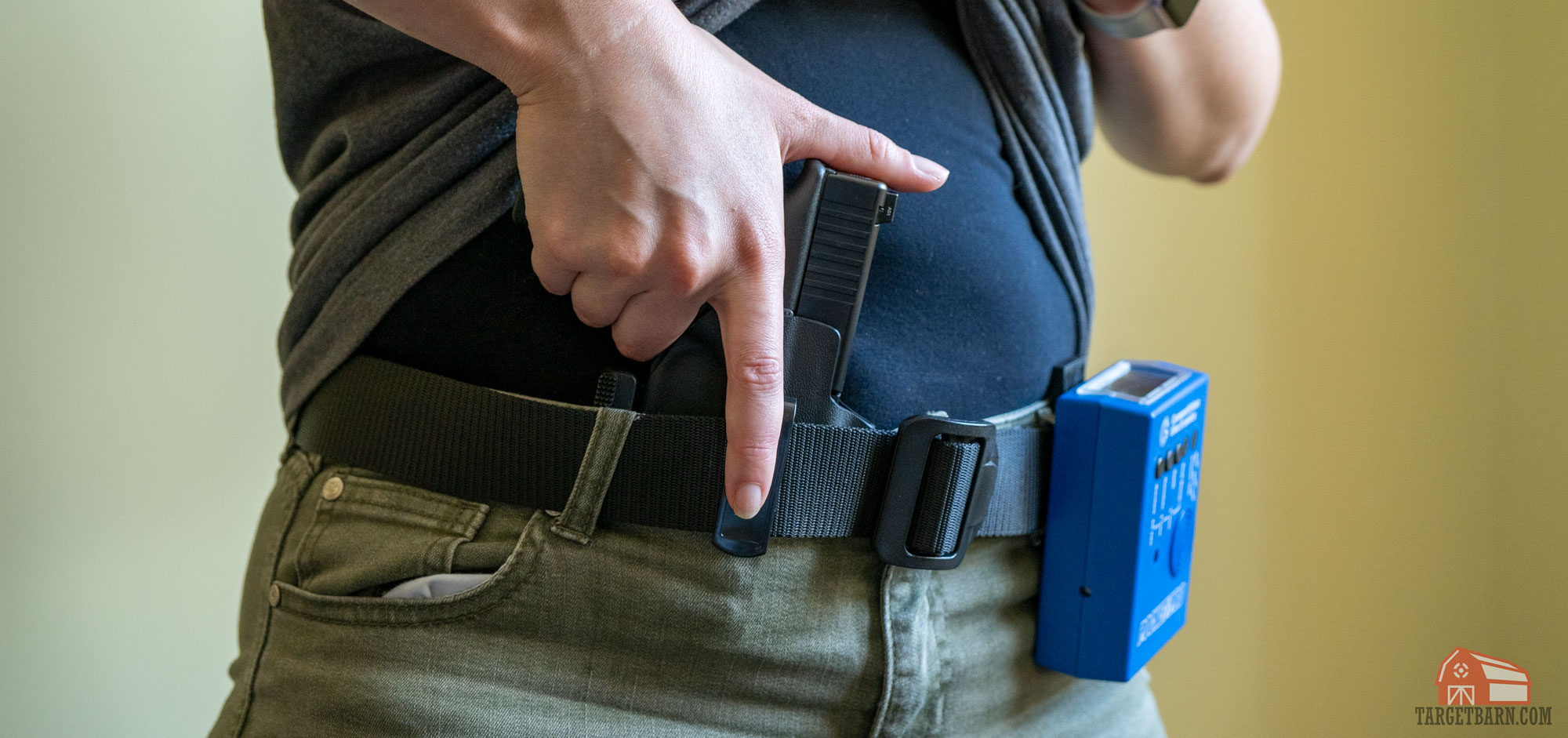 pistol draw dry fire training drawing a pistol using a shot timer for dry fire training