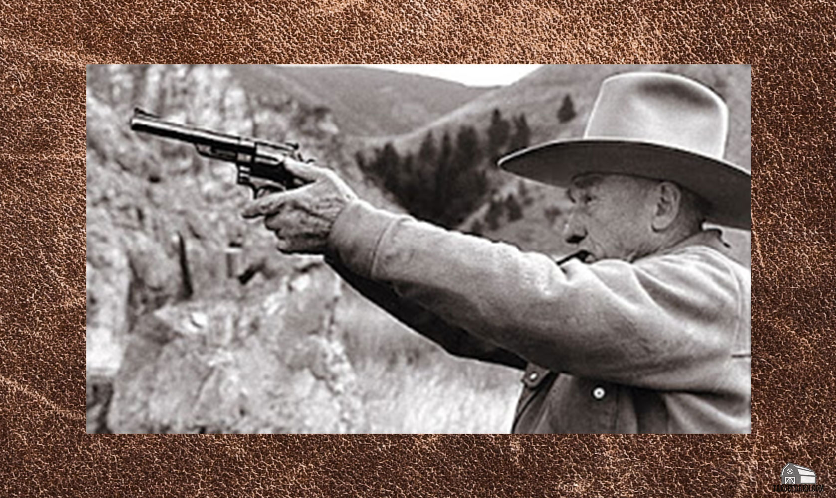 elmer keith shooting a revolver