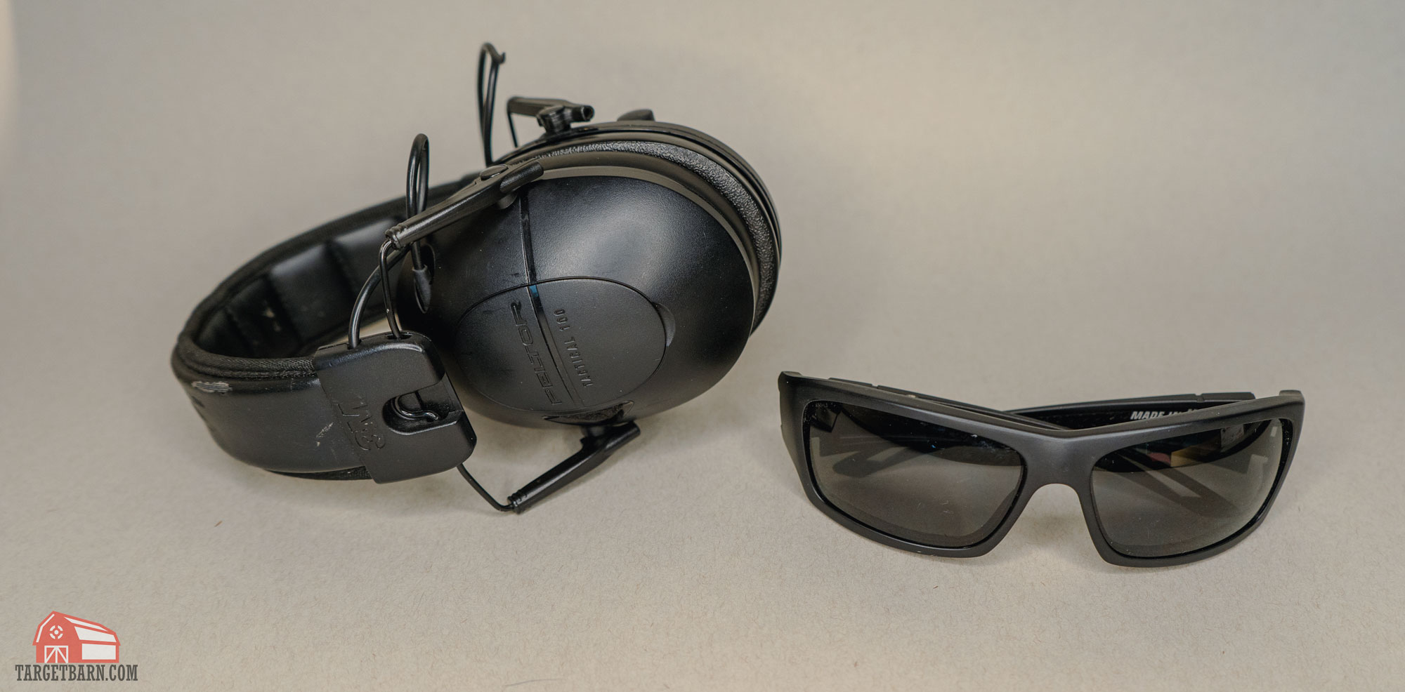 electronic ear protection and ballistic rated eye protection for the gun range