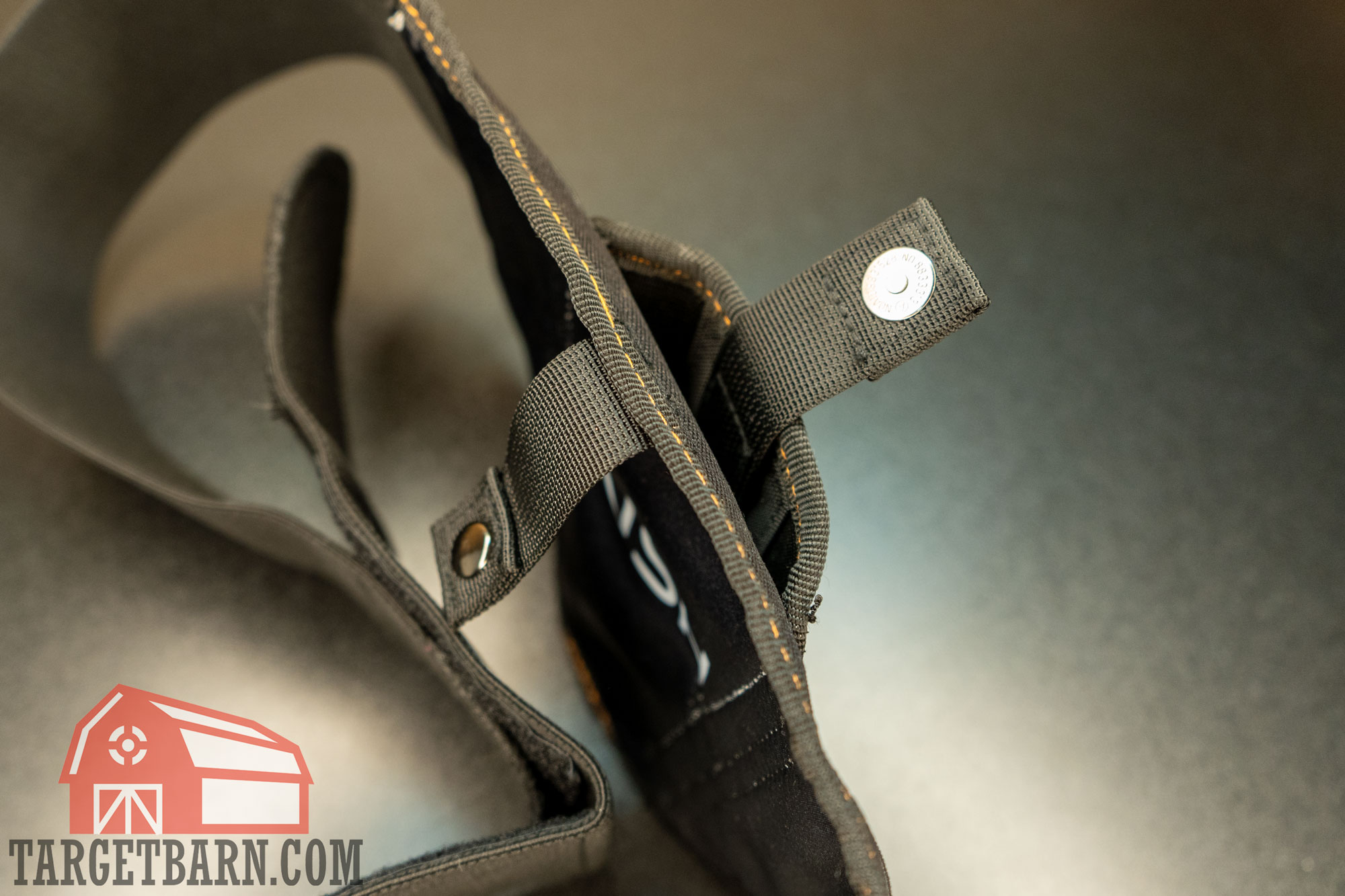 vnsh holster pocket showing the mouth of the holster pocket