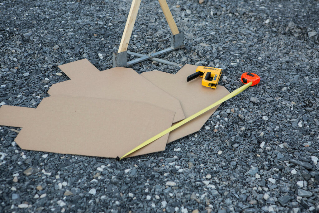Shooting Targets and Measuring Tape targets and measuring tape ready for precise setup