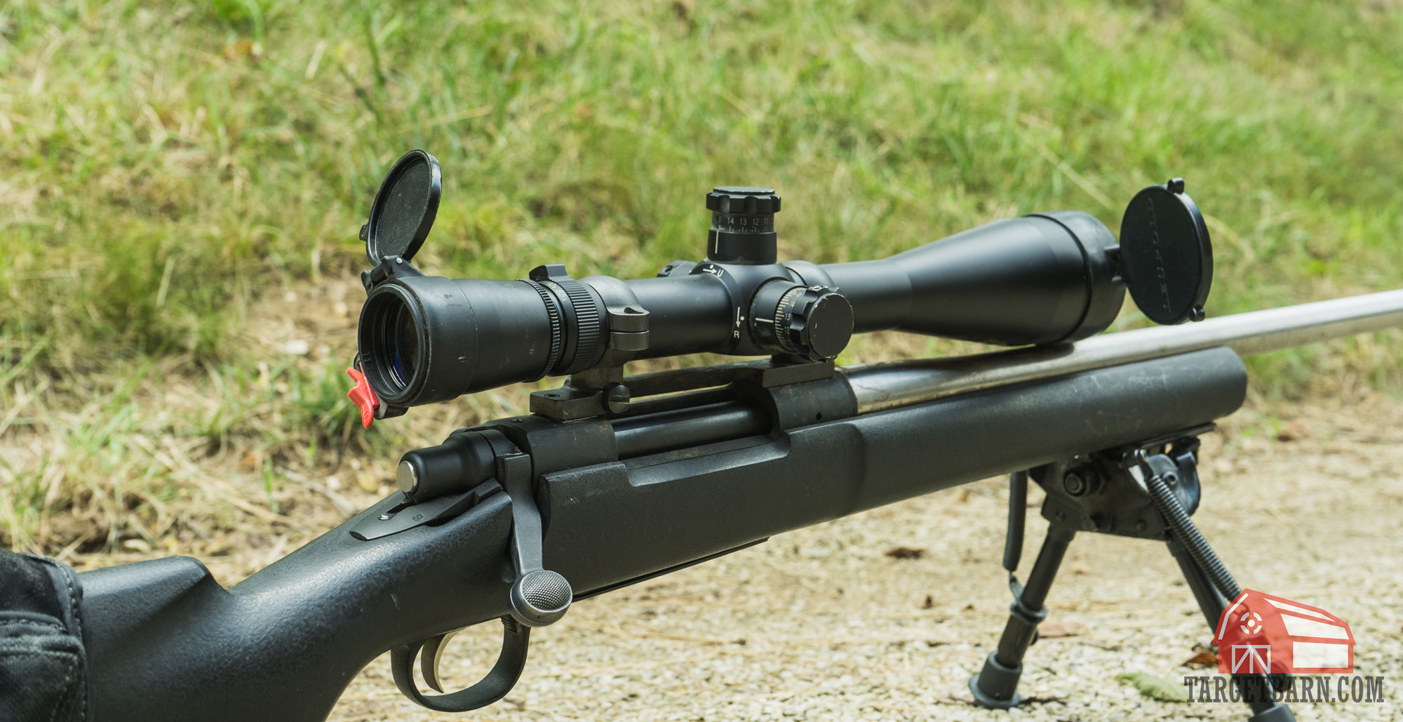 leupold rifle scope on a long range rifle