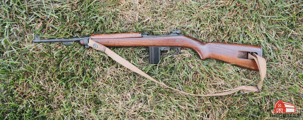 an m1 carbine with sling