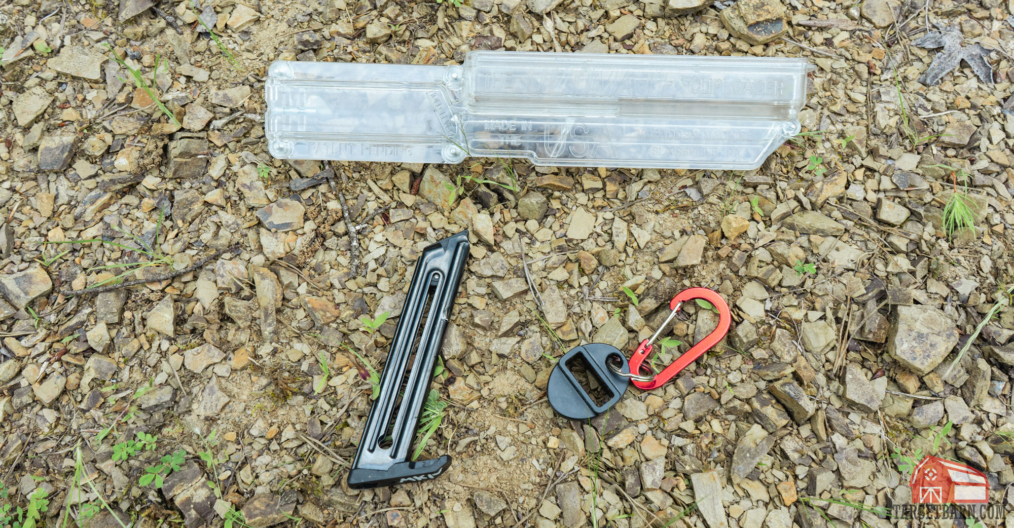 a ruger mark iv 22/45 lite with the magpal and ultimate cliploader magazine loaders