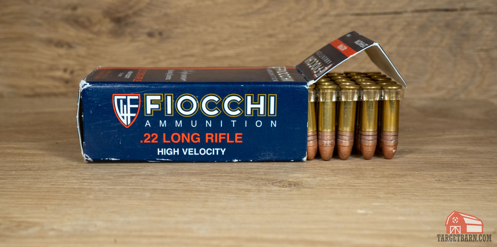 a box of .22lr fiocchi ammo