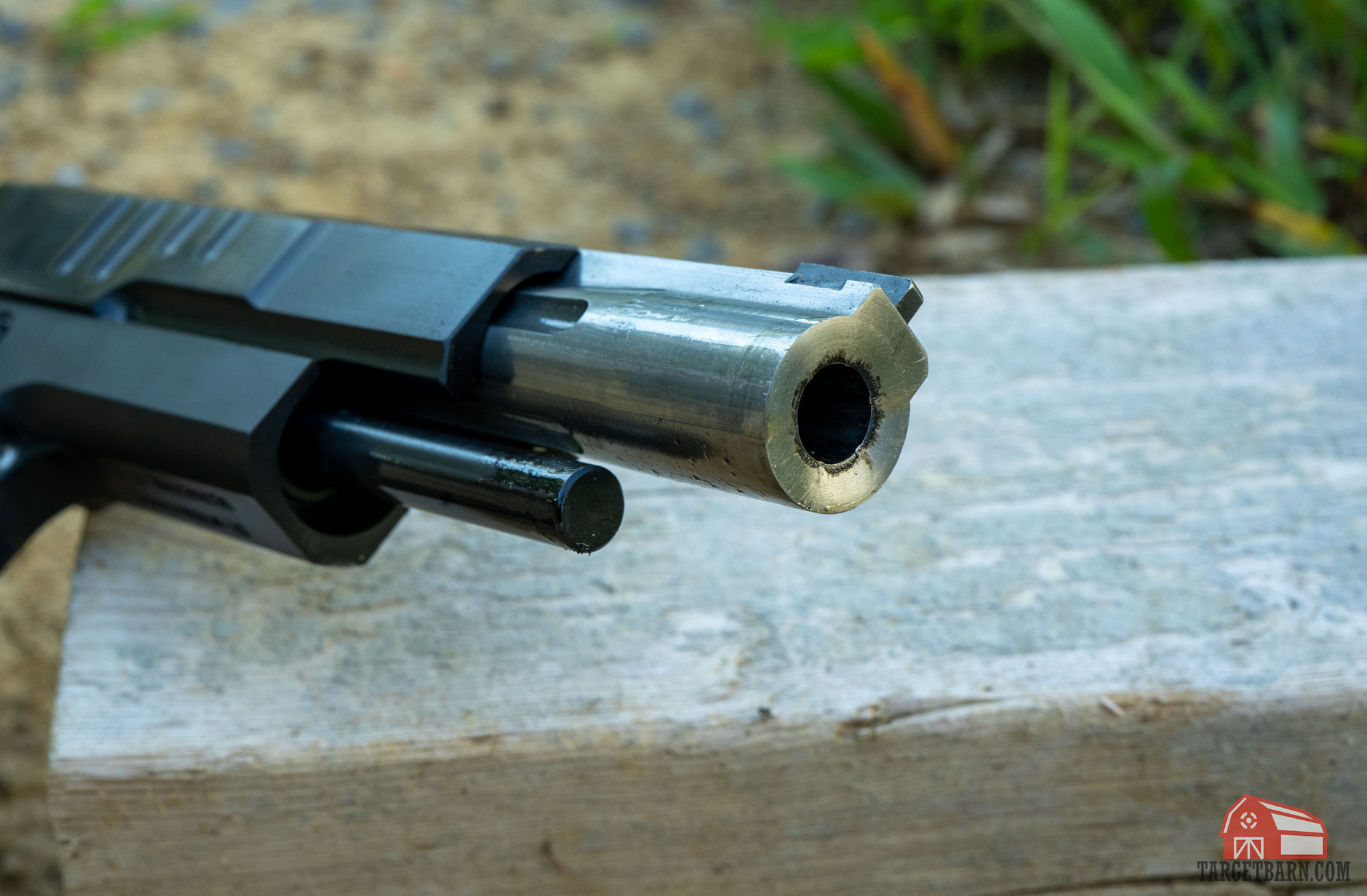 a bull barrel on a high end 1911 style gun