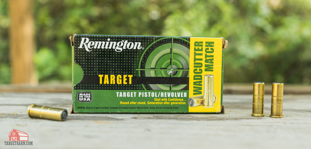 a box of remington 38SP wadcutter match ammo