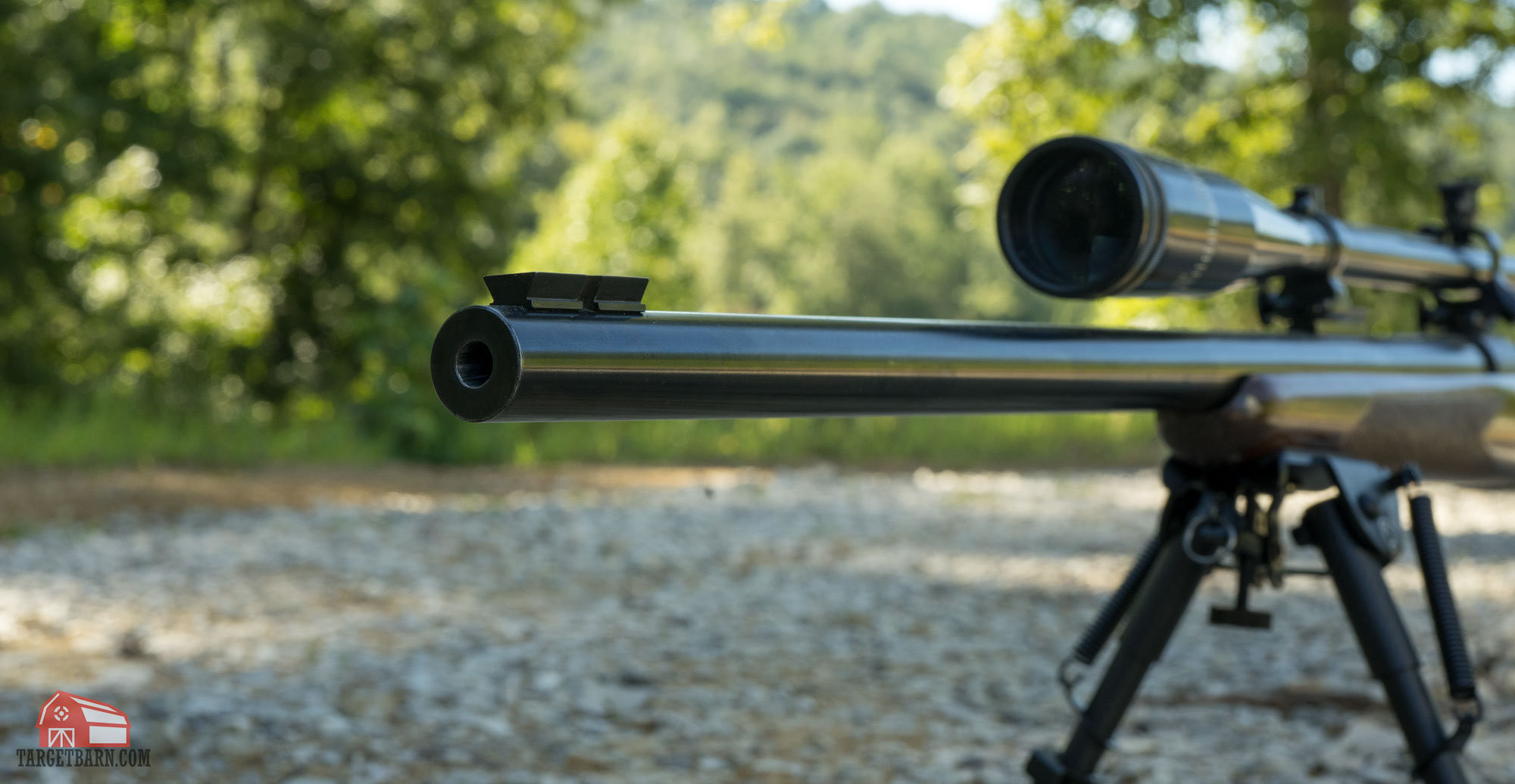a rifle bull barrel that is heavier and thicker in diameter than the original design