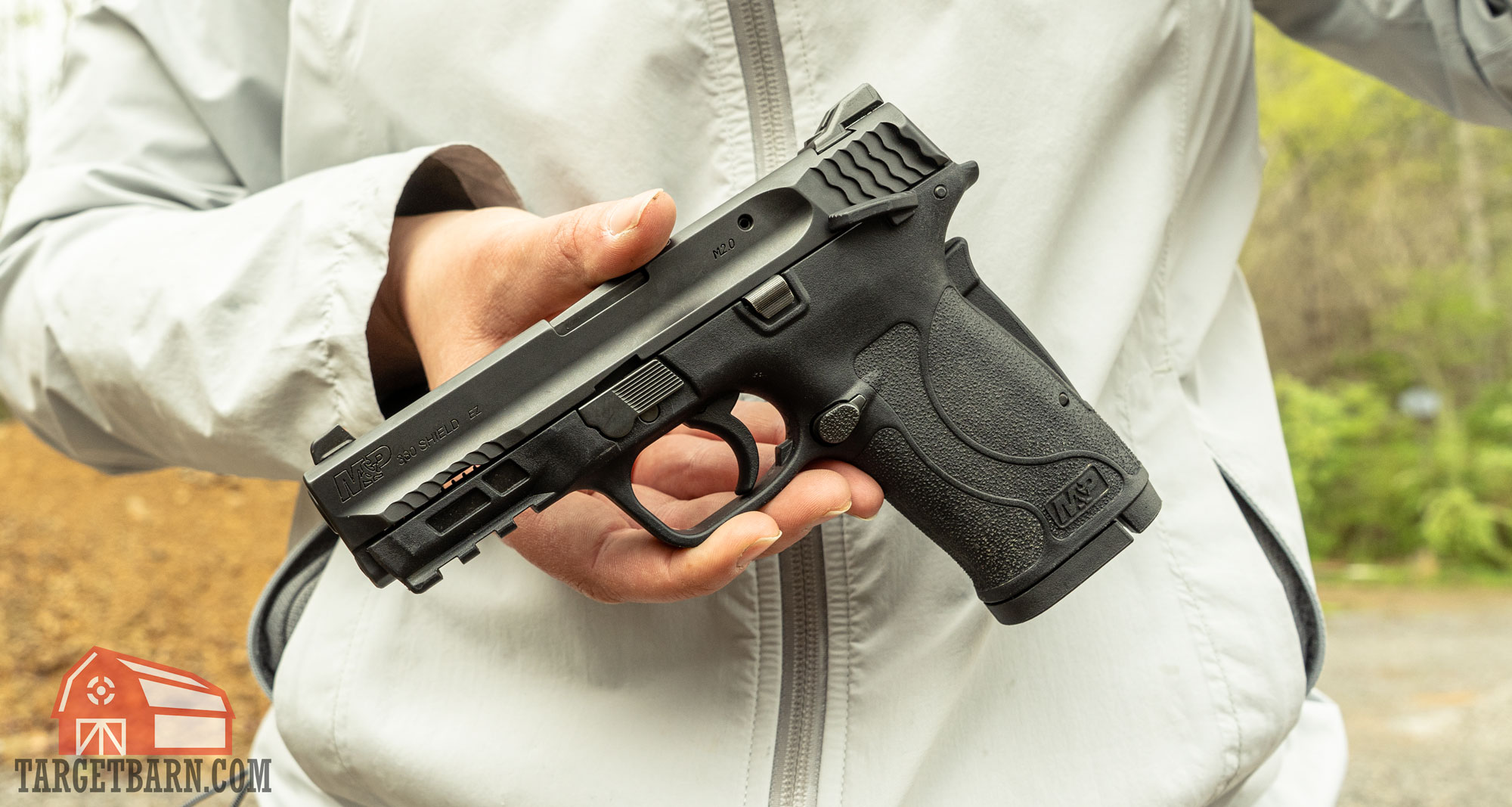 a smith & wesson m&p shielz ez 380 at the range