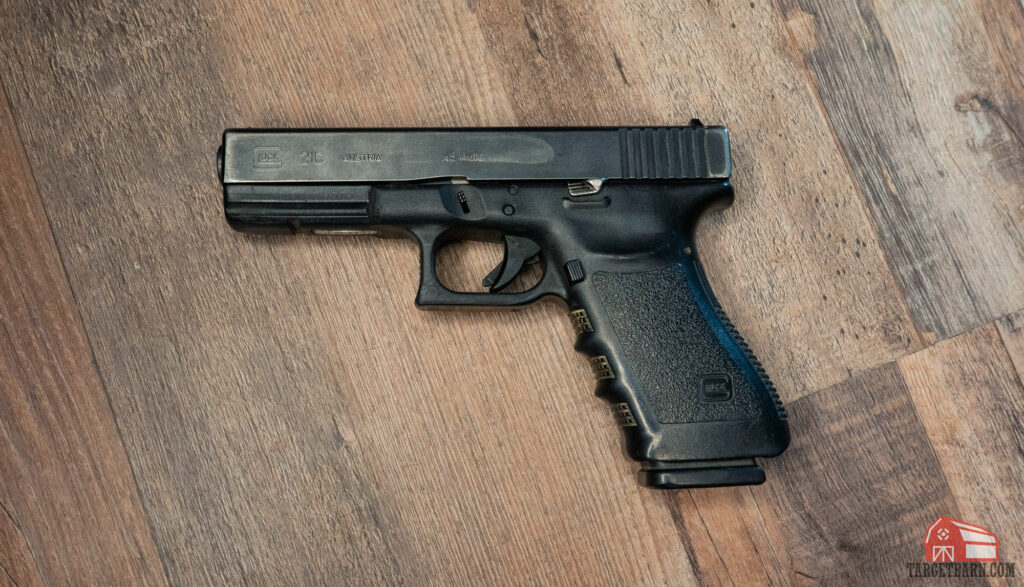 a glock 21c is a striker fired semi-auto pistol