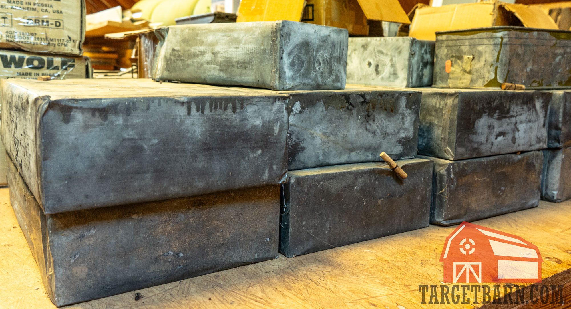 surplus ammo kept in sealed containers 